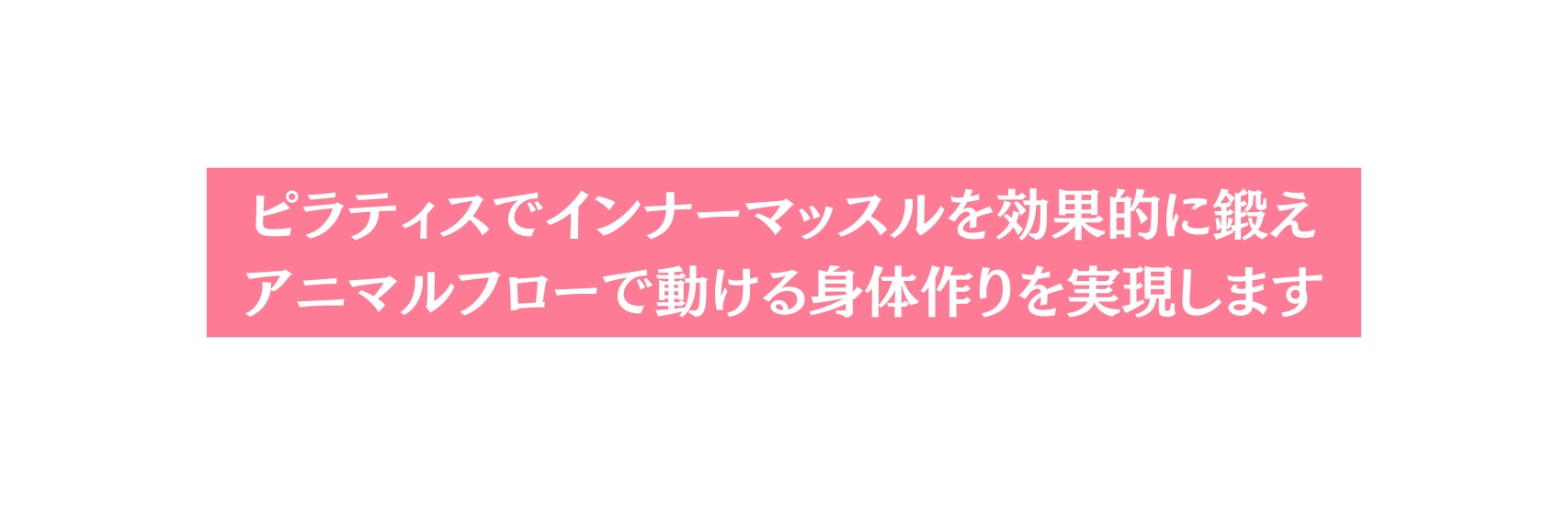 ピラティスでインナーマッスルを効果的に鍛え アニマルフローで動ける身体作りを実現します